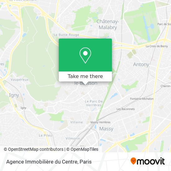 Mapa Agence Immobilière du Centre