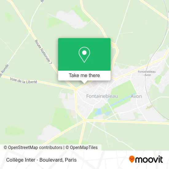 Collège Inter - Boulevard map
