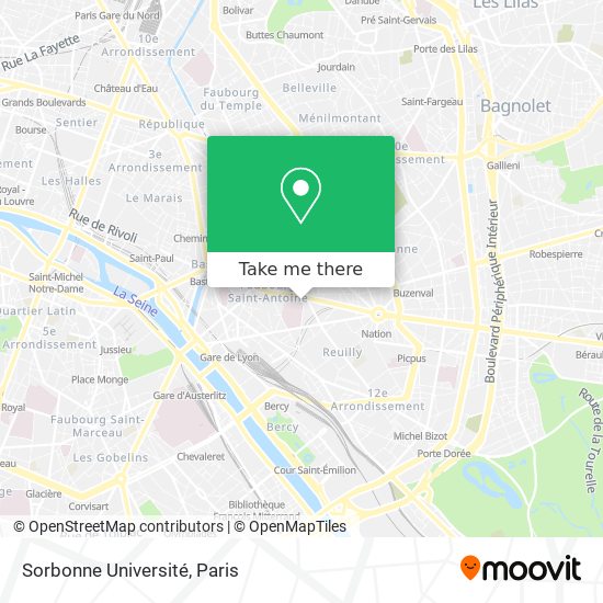 Mapa Sorbonne Université