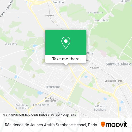 Mapa Résidence de Jeunes Actifs Stéphane Hessel