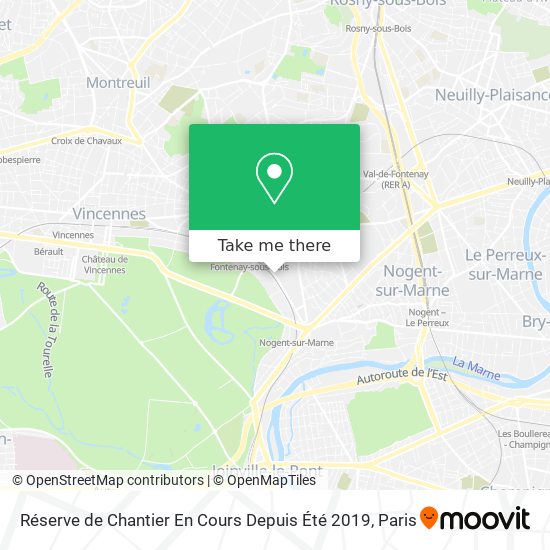 Réserve de Chantier En Cours Depuis Été 2019 map