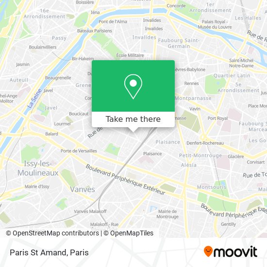 Paris St Amand map