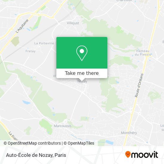 Auto-École de Nozay map