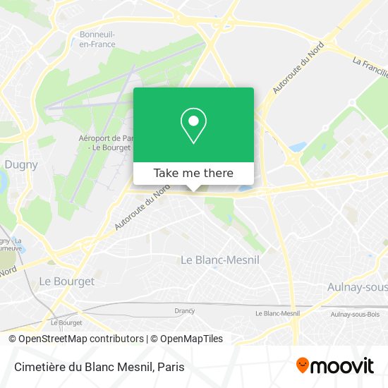 Cimetière du Blanc Mesnil map