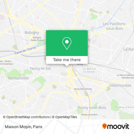 Mapa Maison Mopin