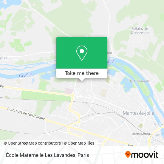 Mapa École Maternelle Les Lavandes