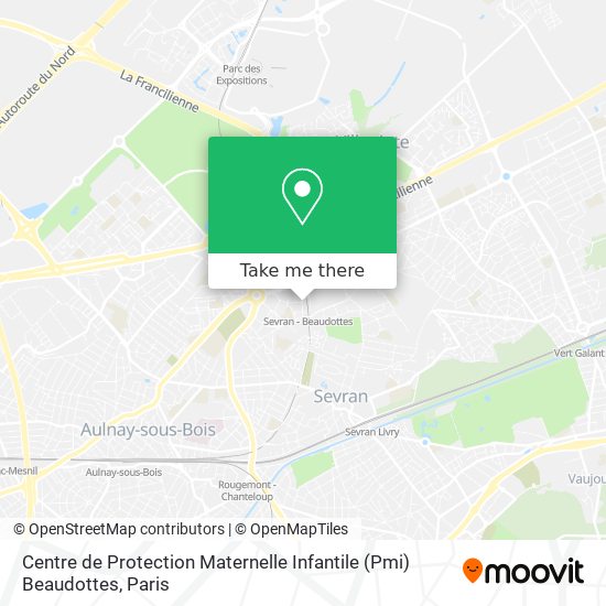 Mapa Centre de Protection Maternelle Infantile (Pmi) Beaudottes