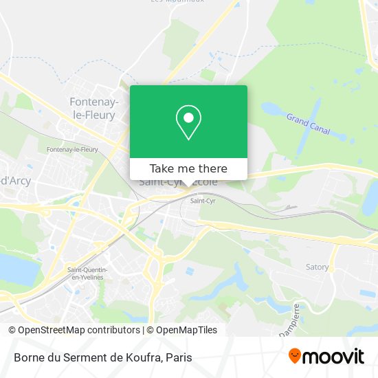 Borne du Serment de Koufra map