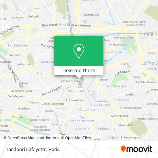 Mapa Tandoori Lafayette