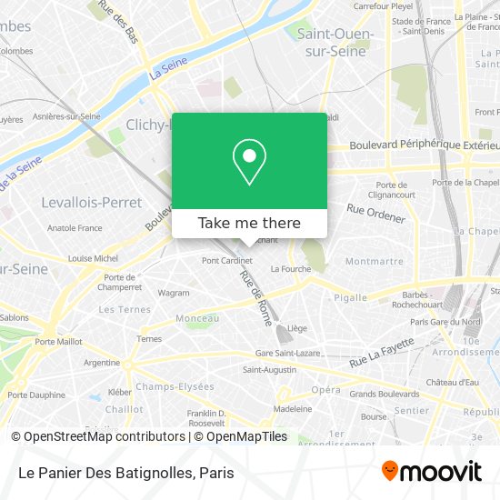 Le Panier Des Batignolles map