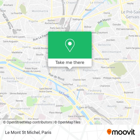 Mapa Le Mont St Michel