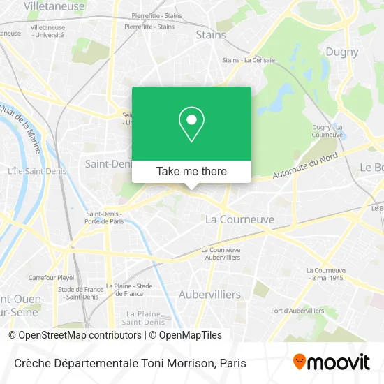 Crèche Départementale Toni Morrison map