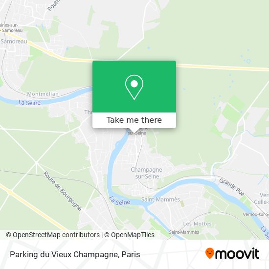 Mapa Parking du Vieux Champagne