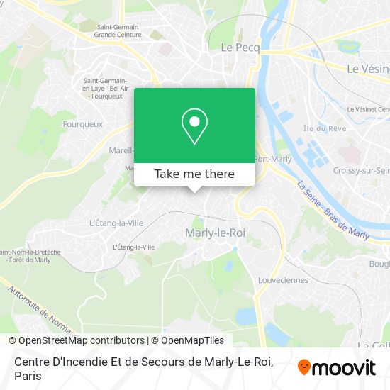 Mapa Centre D'Incendie Et de Secours de Marly-Le-Roi