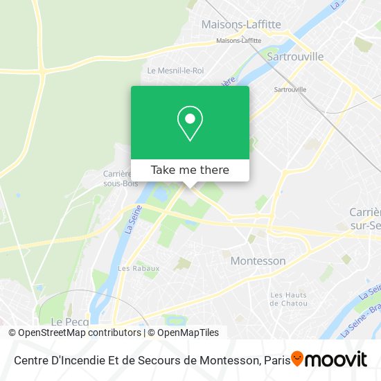 Centre D'Incendie Et de Secours de Montesson map