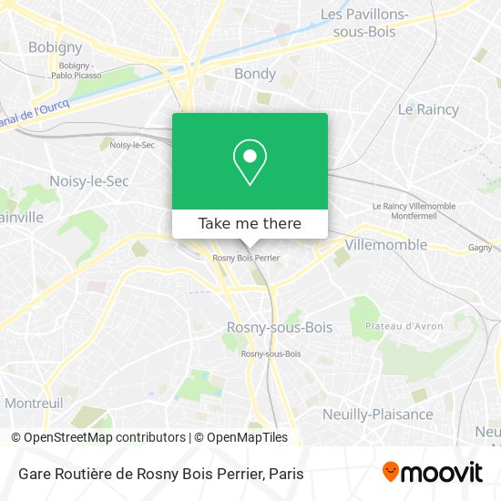 Gare Routière de Rosny Bois Perrier map