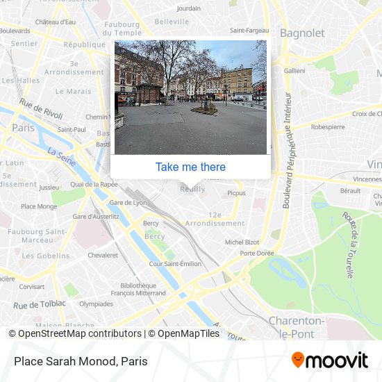 Place Sarah Monod map