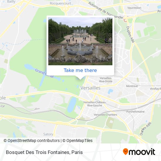 Mapa Bosquet Des Trois Fontaines