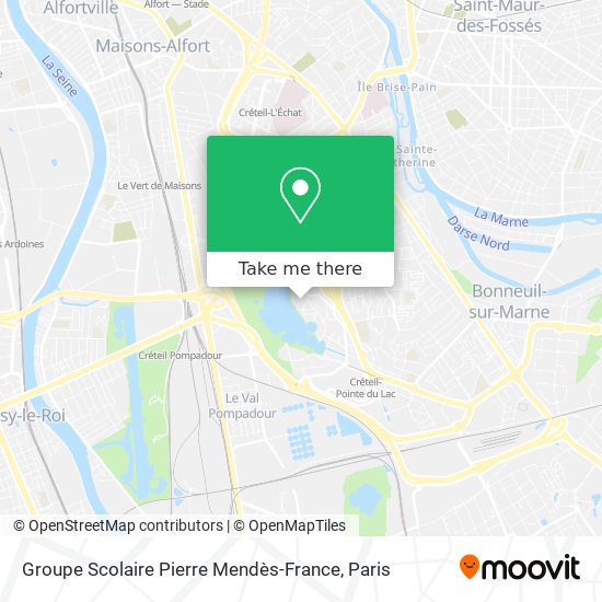 Mapa Groupe Scolaire Pierre Mendès-France