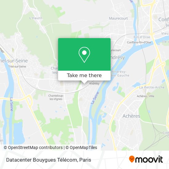 Mapa Datacenter Bouygues Télécom
