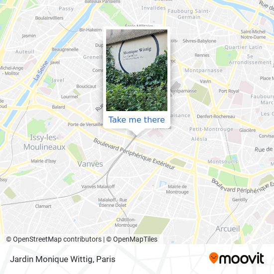 Mapa Jardin Monique Wittig