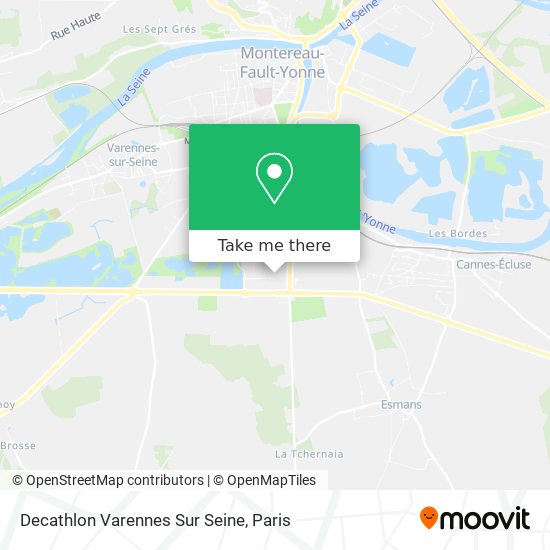 Mapa Decathlon Varennes Sur Seine