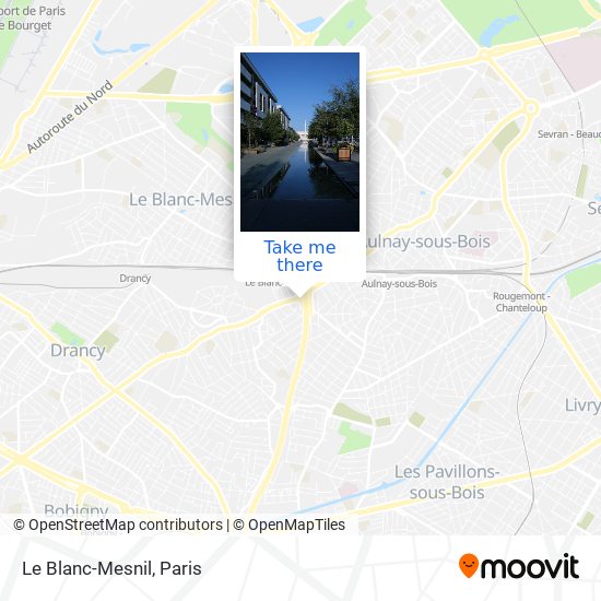 Mapa Le Blanc-Mesnil