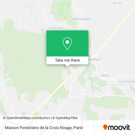 Maison Forestière de la Croix Rouge map