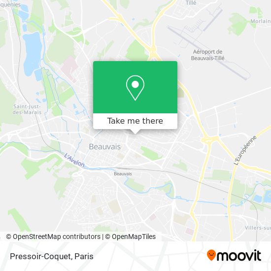 Pressoir-Coquet map