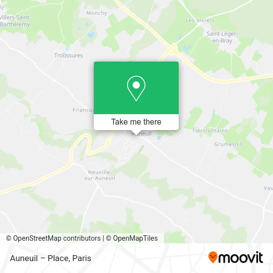 Auneuil – Place map