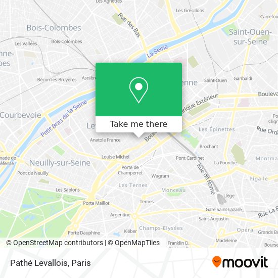 Mapa Pathé Levallois