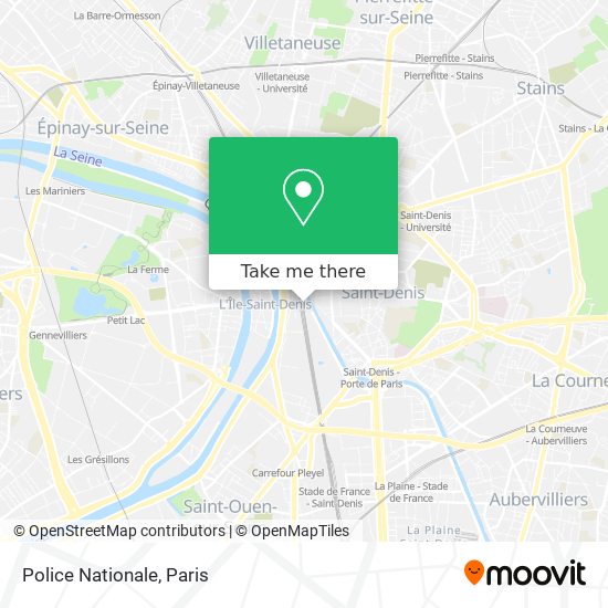 Police Nationale map