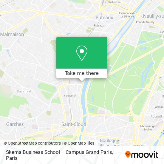 Mapa Skema Business School – Campus Grand Paris