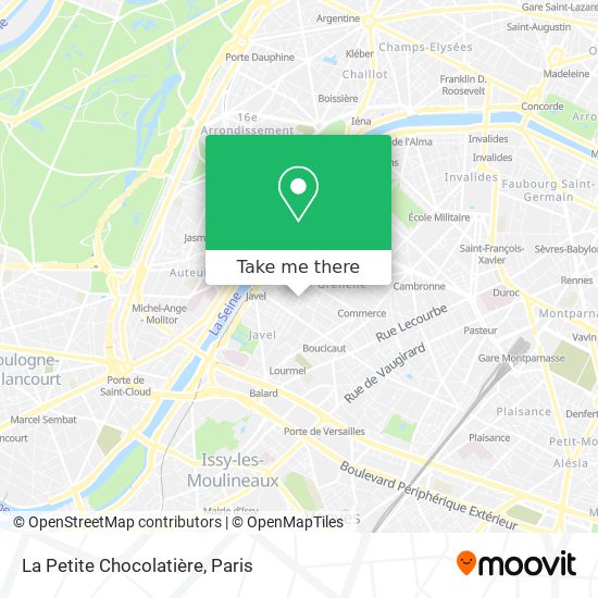 Mapa La Petite Chocolatière