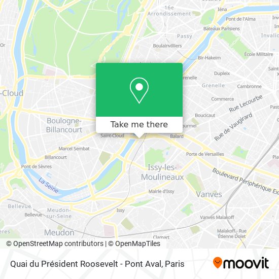 Quai du Président Roosevelt - Pont Aval map