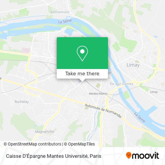 Mapa Caisse D'Épargne Mantes Université