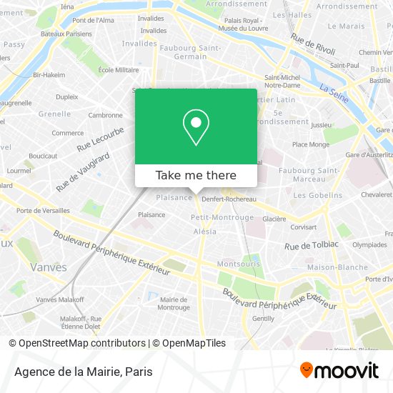 Agence de la Mairie map