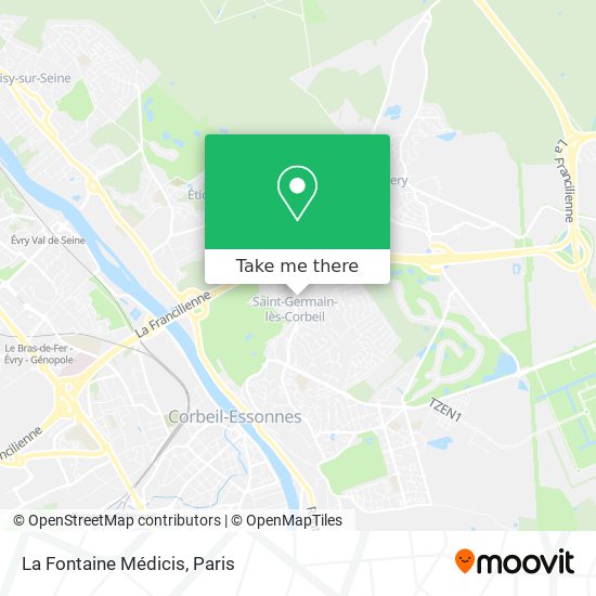 La Fontaine Médicis map