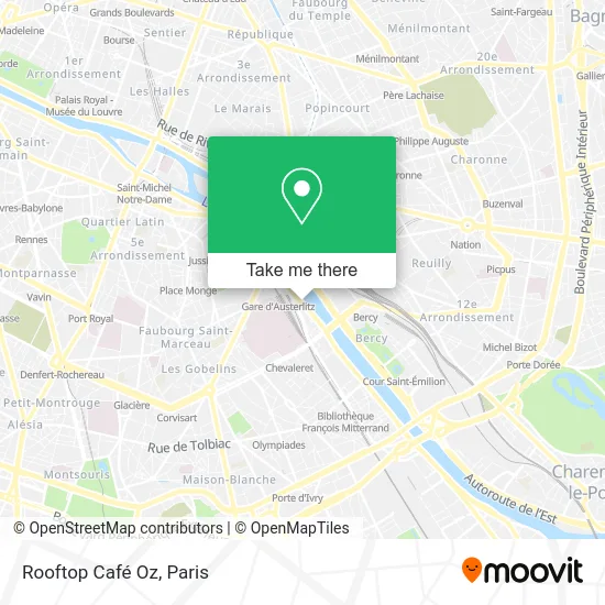 Rooftop Café Oz map