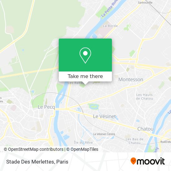 Mapa Stade Des Merlettes