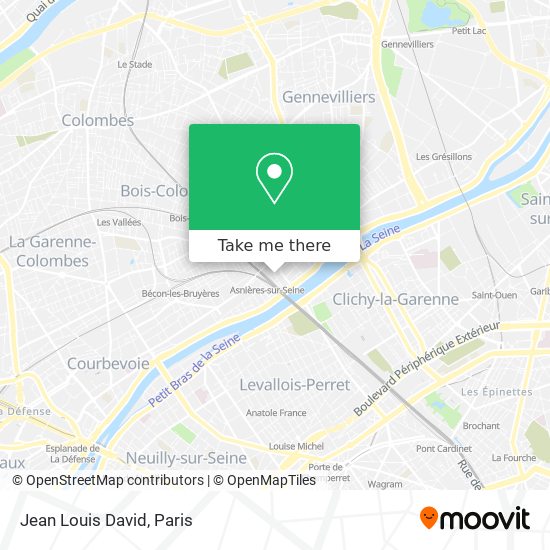 Jean Louis David map