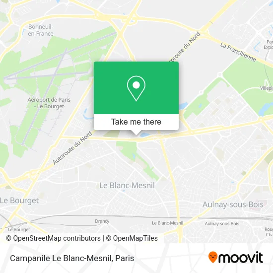 Campanile Le Blanc-Mesnil map