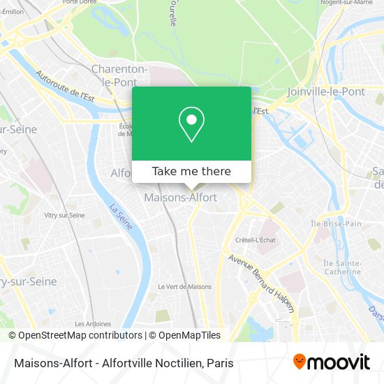 Mapa Maisons-Alfort - Alfortville Noctilien