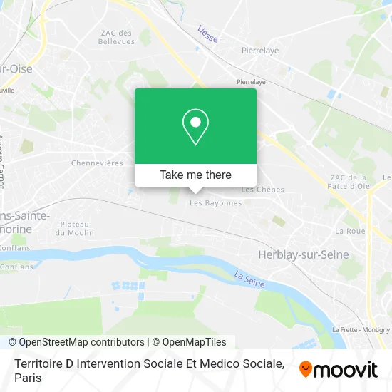 Territoire D Intervention Sociale Et Medico Sociale map