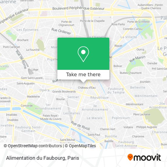 Alimentation du Faubourg map