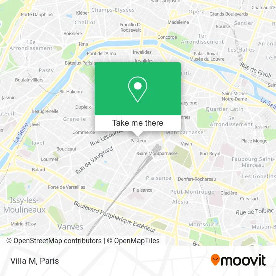 Villa M map