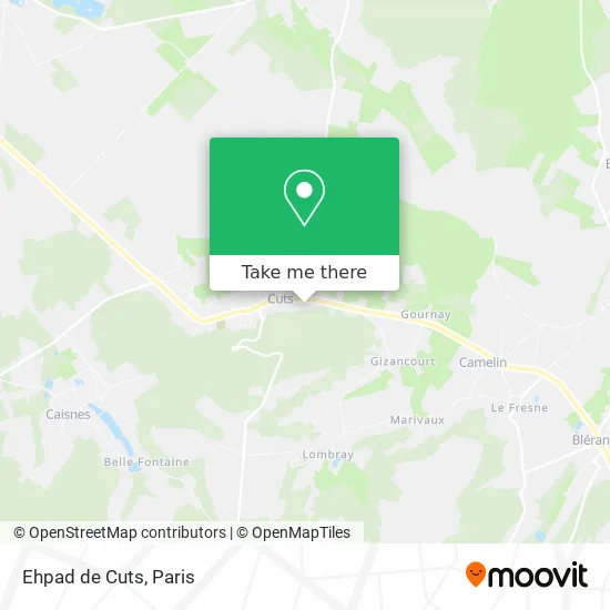 Ehpad de Cuts map