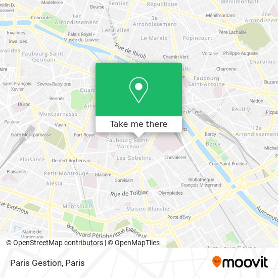 Paris Gestion map