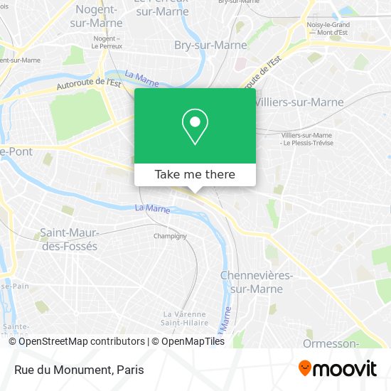 Mapa Rue du Monument