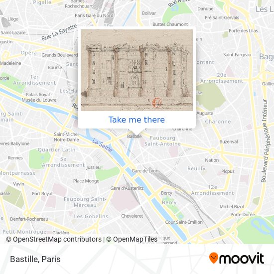 Mapa Bastille